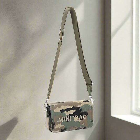 CAMO CROSSBODY HANDBAG