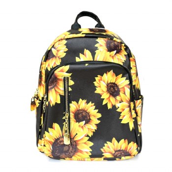 YELLOW/BLACK SUNFLOWER BACKPACK