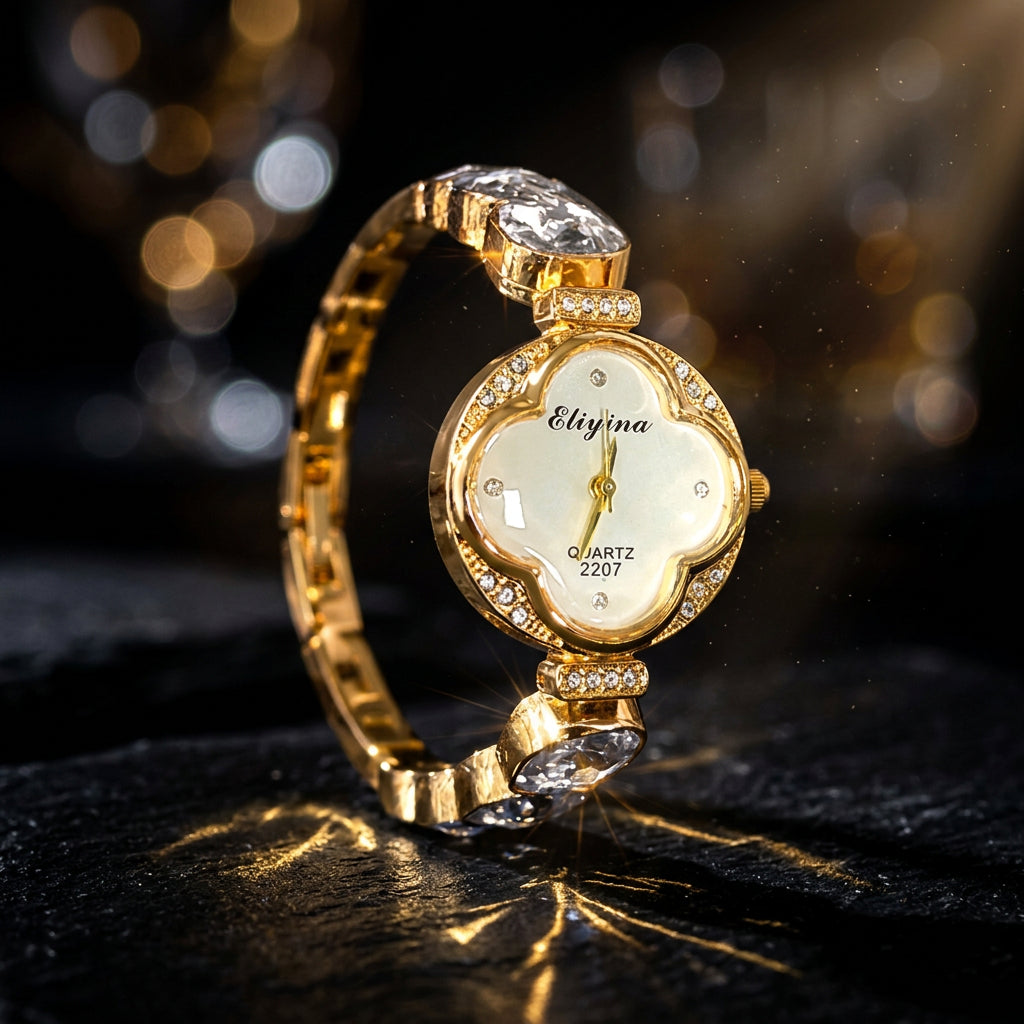 Clover Crystal Watch